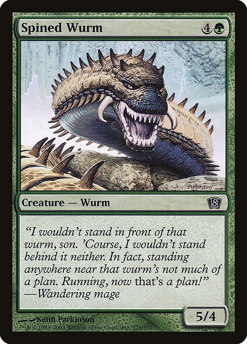 Spined Wurm (279★) [Eighth Edition]