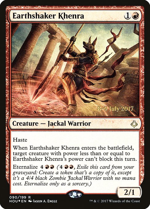 Earthshaker Khenra (90s) [Hour of Devastation Promos]