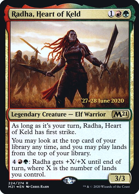 Radha, Heart of Keld (224s) [Core Set 2021 Promos]