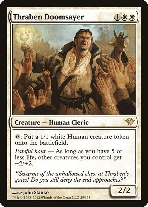 Thraben Doomsayer (25) [Dark Ascension]