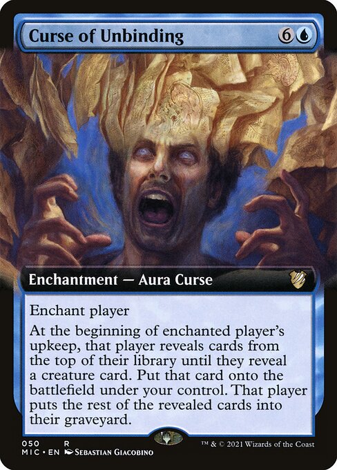 Curse of Unbinding (50) [Midnight Hunt Commander] [Extended Art]