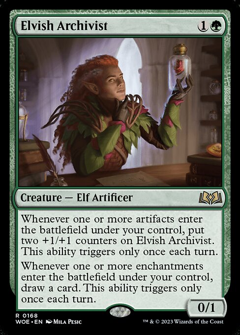 Elvish Archivist (168) [Wilds of Eldraine]