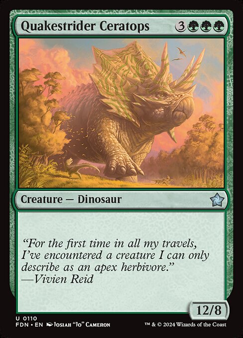 Quakestrider Ceratops (110) [Foundations]