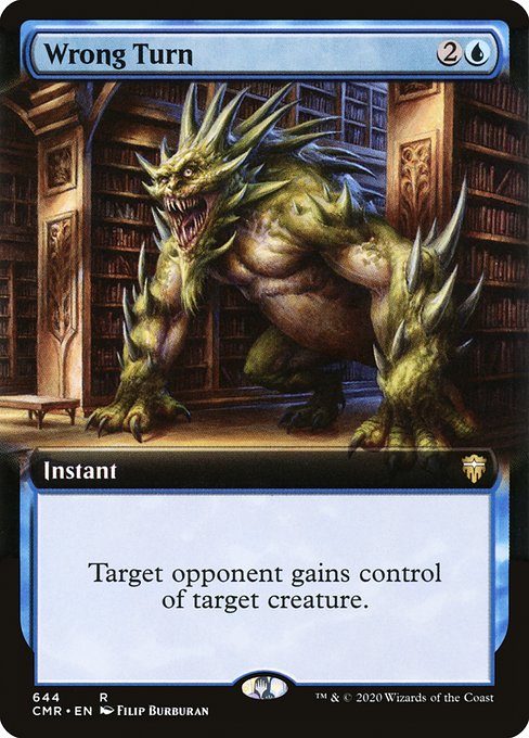 Wrong Turn (644) [Commander Legends] [Extended Art]