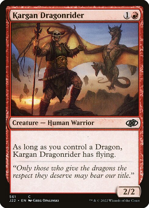 Kargan Dragonrider (561) [Jumpstart 2022]