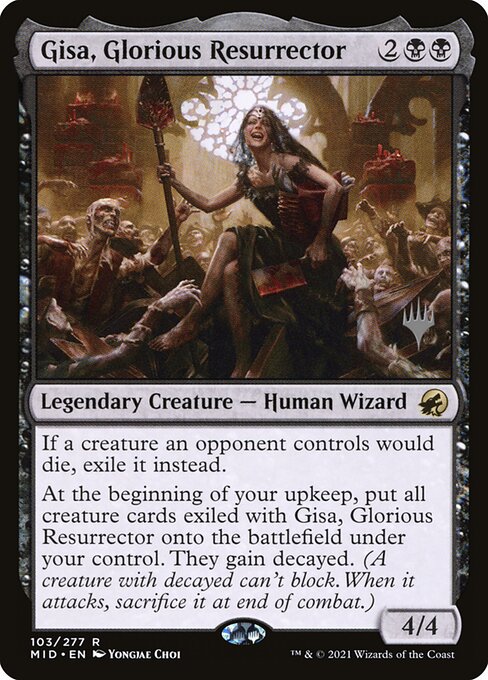 Gisa, Glorious Resurrector (103p) [Innistrad: Midnight Hunt Promos]