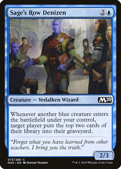 Sage's Row Denizen (73) [Core Set 2020]