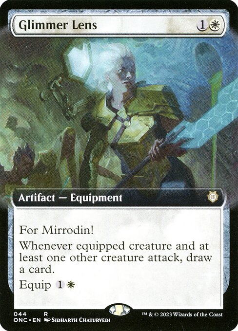 Glimmer Lens (44) [Phyrexia: All Will Be One Commander] [Extended Art]