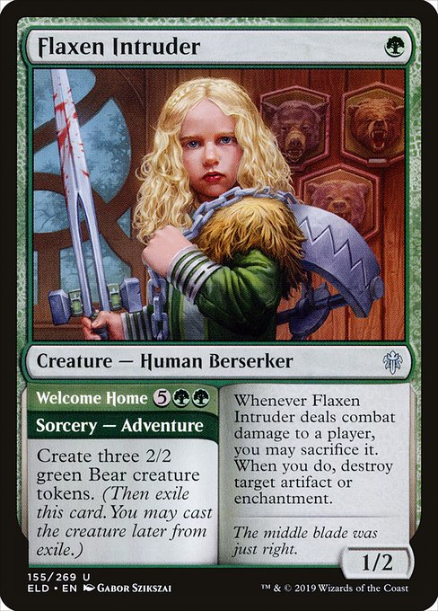 Flaxen Intruder // Welcome Home (155) [Throne of Eldraine]