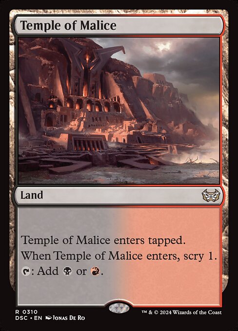 Temple of Malice (310) [Duskmourn: House of Horror Commander]