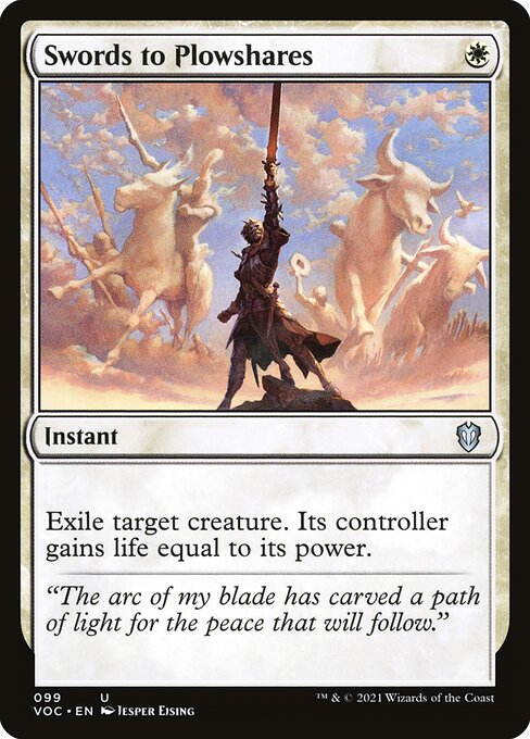 Swords to Plowshares (99) [Crimson Vow Commander]