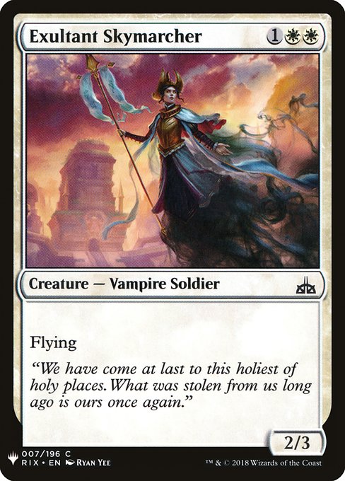 Exultant Skymarcher (RIX-7) [The List]
