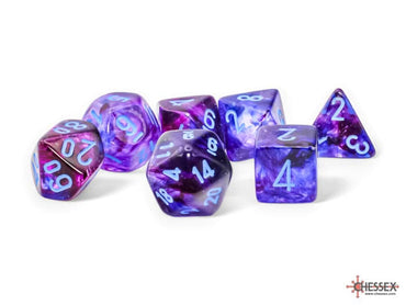 chx22547 Nocturnal/Blue Mega-hedral 7pc Dice Set image 0