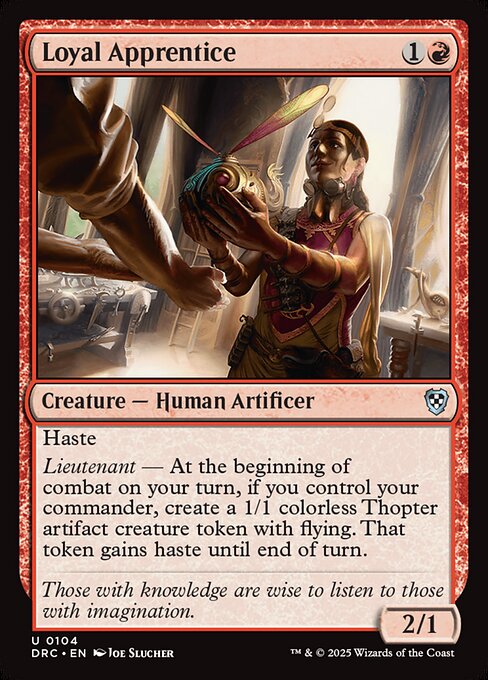Loyal Apprentice (104) [Aetherdrift Commander]