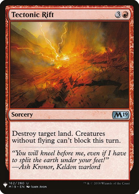 Tectonic Rift (M19-162) [The List]