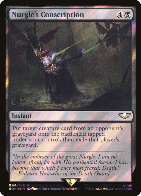 Nurgle's Conscription (44★) [Warhammer 40,000 Commander]