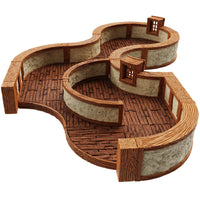 WARLOCK DUNGEON TILES III TOWN VILLAGE CURVES image 2