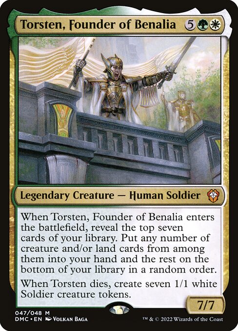 Torsten, Founder of Benalia (47) [Dominaria United Commander]