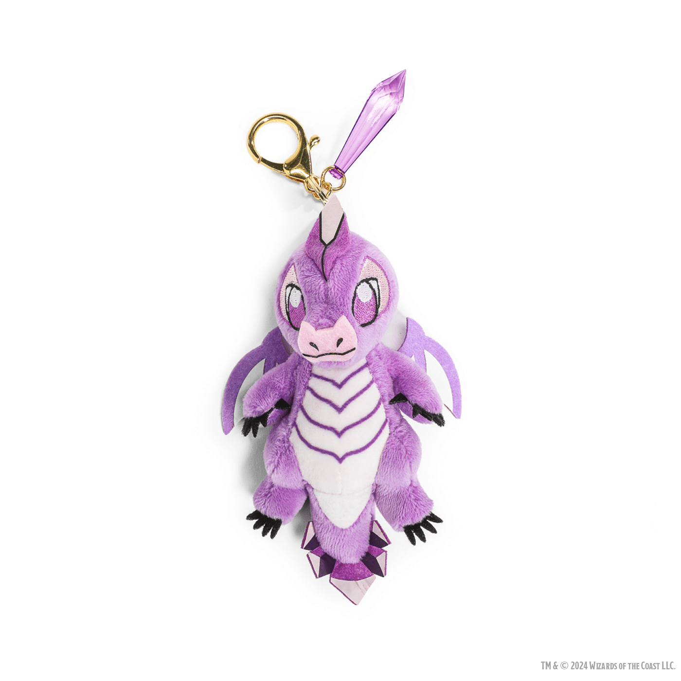 Kidrobot D&amp;D 50th Anniversary Plush Charm Amethyst Gem Wyrmling image 0