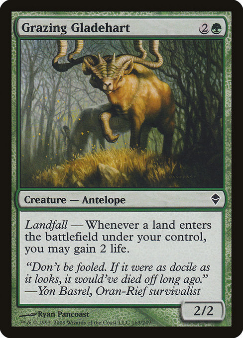Grazing Gladehart (163) [Zendikar]