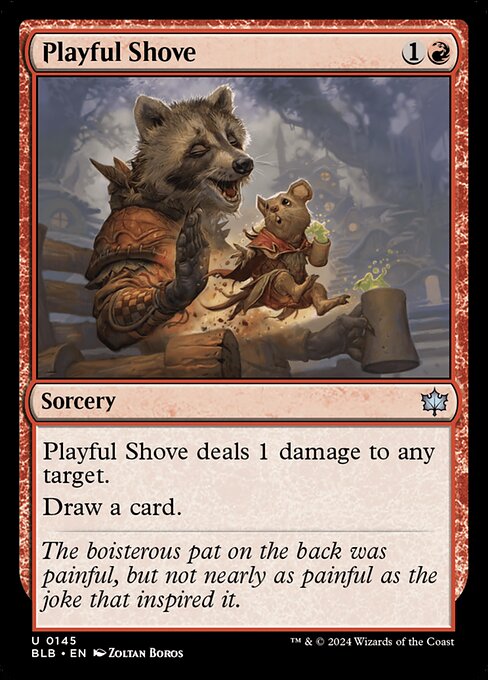 Playful Shove (145) [Bloomburrow]