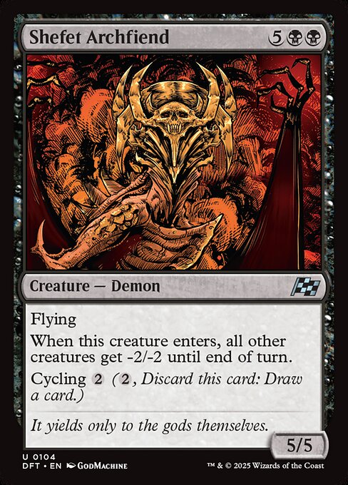 Shefet Archfiend (104) [Aetherdrift]