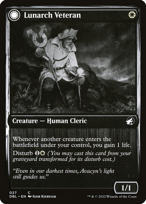 Lunarch Veteran // Luminous Phantom (27) [Innistrad: Double Feature]