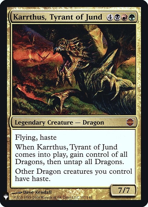 Karrthus, Tyrant of Jund (ARB-117) [The List]