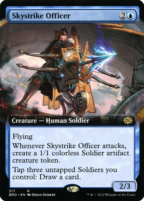 Skystrike Officer (317) [The Brothers' War] [Extended Art]