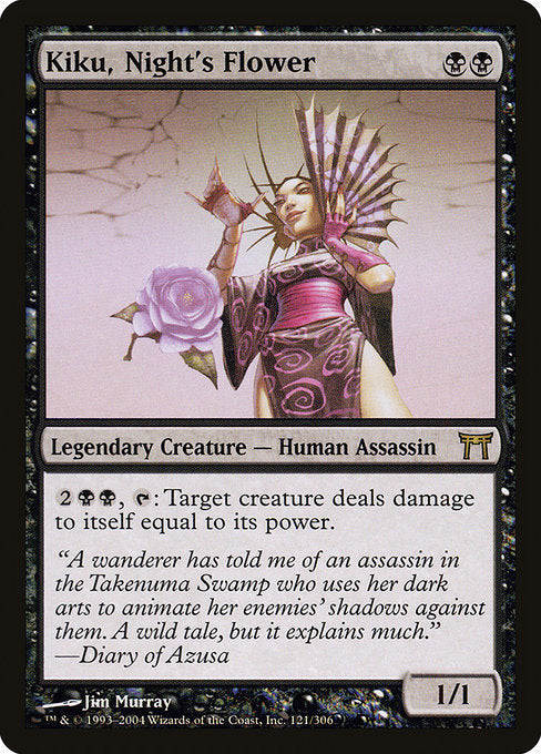 Kiku, Night's Flower (121) [Champions of Kamigawa]