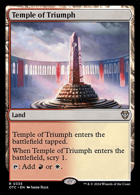 Temple of Triumph (335) [Outlaws of Thunder Junction Commander]