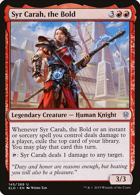 Syr Carah, the Bold (145) [Throne of Eldraine]