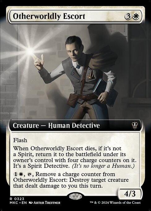 Otherworldly Escort (323) [Murders at Karlov Manor Commander] [Extended Art]