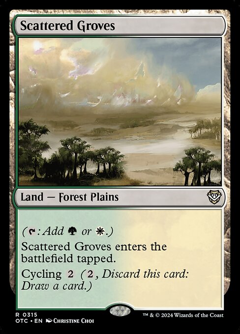 Scattered Groves (315) [Outlaws of Thunder Junction Commander]