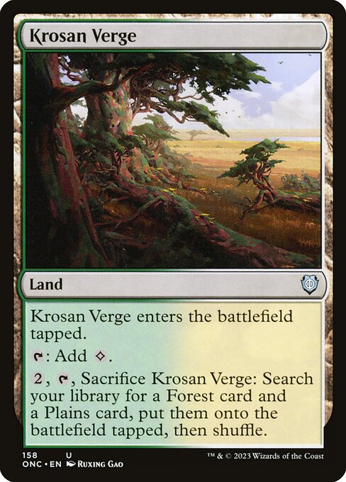 Krosan Verge (158) [Phyrexia: All Will Be One Commander]