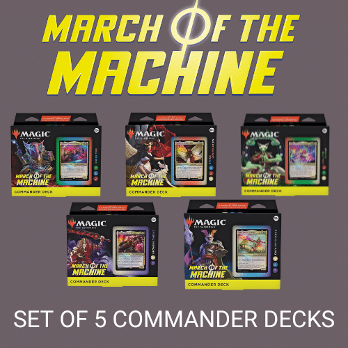 March of the Machine Set of 5 Commander Decks image 0