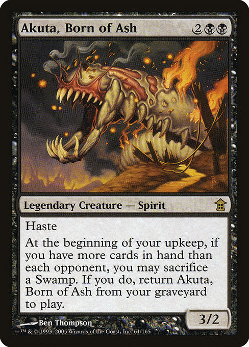 Akuta, Born of Ash (61) [Saviors of Kamigawa]