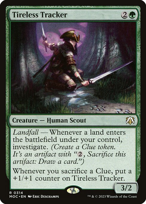 Tireless Tracker (314) [March of the Machine Commander]