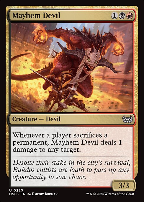 Mayhem Devil (225) [Duskmourn: House of Horror Commander]
