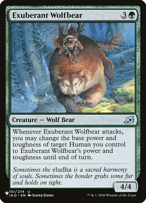 Exuberant Wolfbear (IKO-151) [The List]