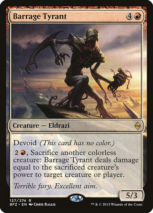 Barrage Tyrant (127) [Battle for Zendikar]
