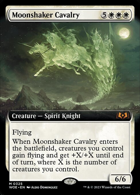 Moonshaker Cavalry (325) [Wilds of Eldraine] [Extended Art]