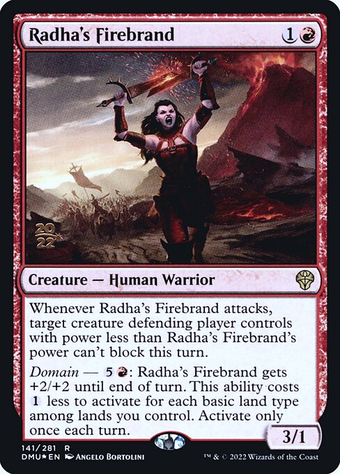 Radha's Firebrand (141s) [Dominaria United Promos]
