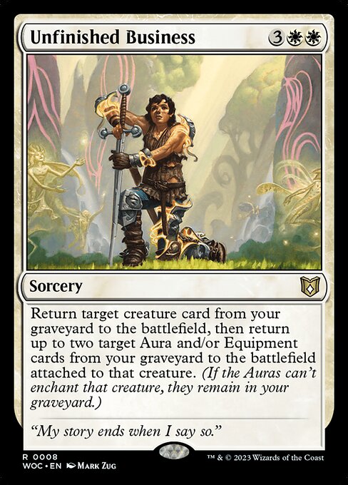 Unfinished Business (8) [Wilds of Eldraine Commander]