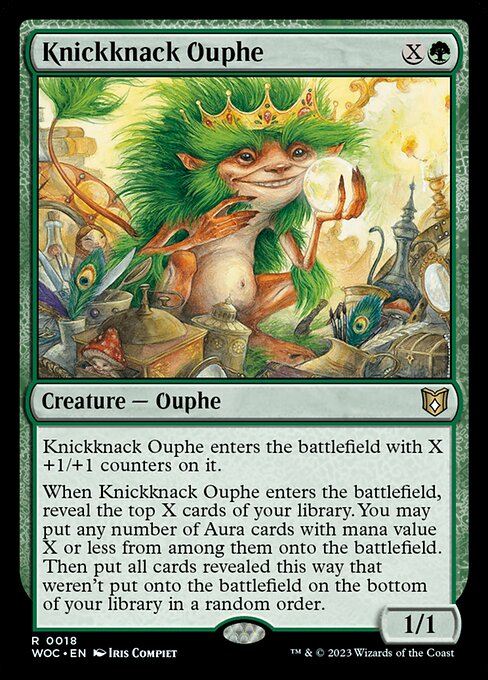 Knickknack Ouphe (18) [Wilds of Eldraine Commander]