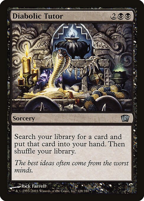 Diabolic Tutor (128★) [Eighth Edition]