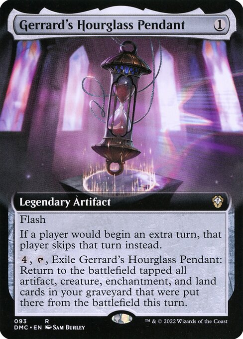 Gerrard's Hourglass Pendant (93) [Dominaria United Commander] [Extended Art]