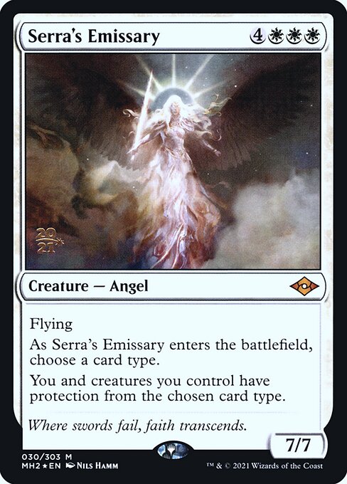 Serra's Emissary (30s) [Modern Horizons 2 Promos]