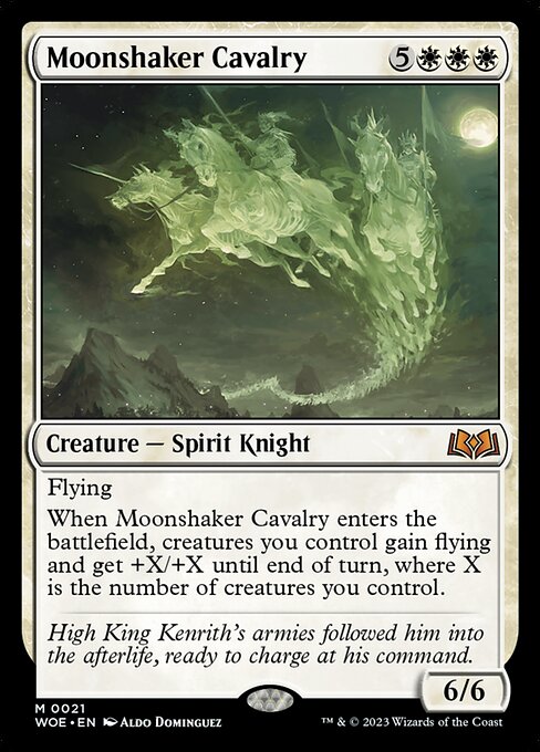 Moonshaker Cavalry (21) [Wilds of Eldraine]