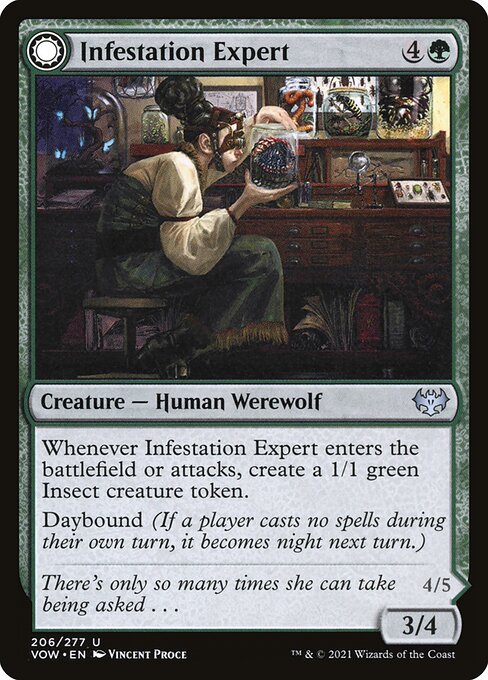 Infestation Expert // Infested Werewolf (206) [Innistrad: Crimson Vow]
